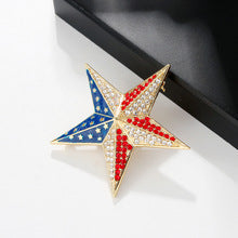 USA Star Rhinestone Brooch PA5446 - view 3
