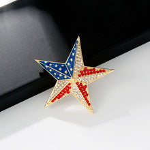 USA Star Rhinestone Brooch PA5446 - view 4