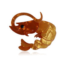 Shrimp Acrylic Brooch PA5450