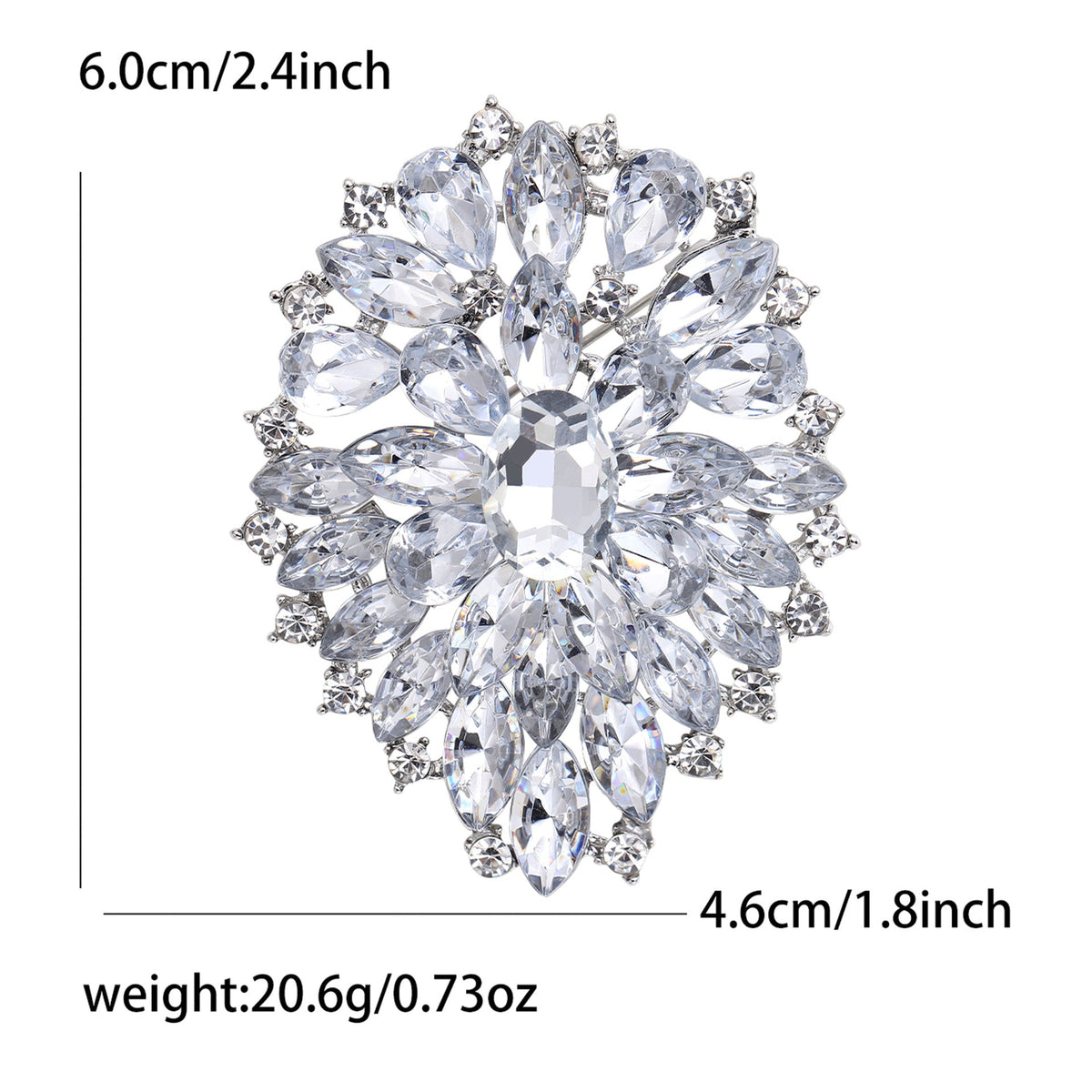 Rhinestone Brooch PA5454 - view 4