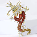 Dragon Rhinestone Brooch PA5459