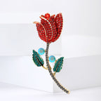 Rhinestone Rose Brooch PA5461