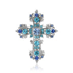 Cross  Alloy Rhinestone Brooch PA5462