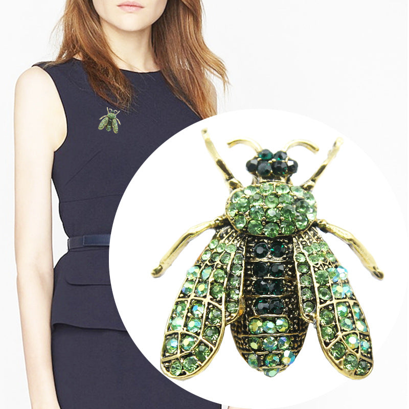 Fly Alloy Rhinestone Brooch PA5463