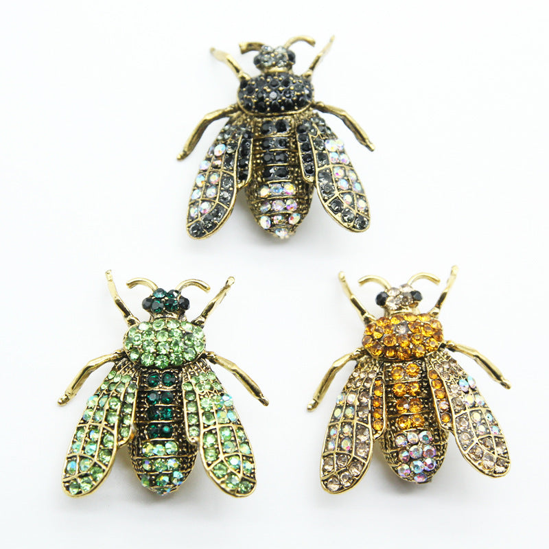 Fly Alloy Rhinestone Brooch PA5463