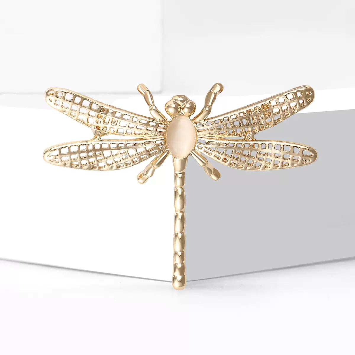 Gold Dragonfly Brooch PA5465