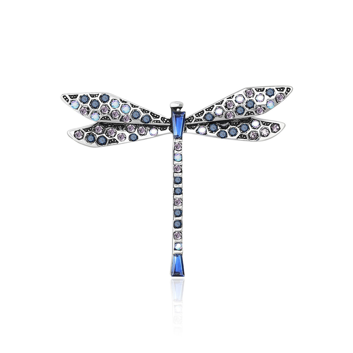 Crystal Dragonfly Brooch PA5466 - view 3