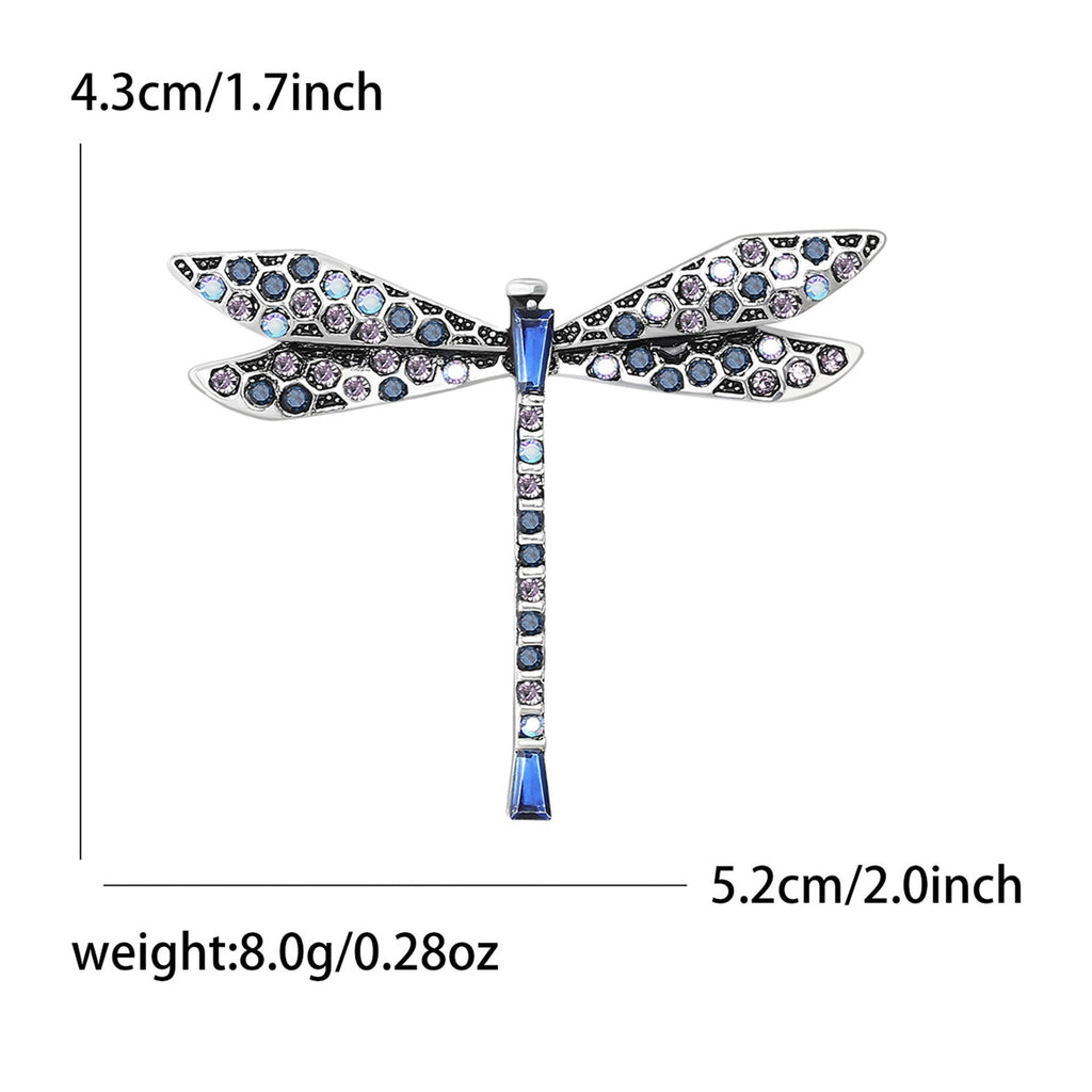 Crystal Dragonfly Brooch PA5466 - view 2
