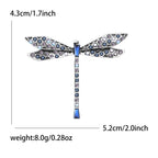Crystal Dragonfly Brooch PA5466 - view 2