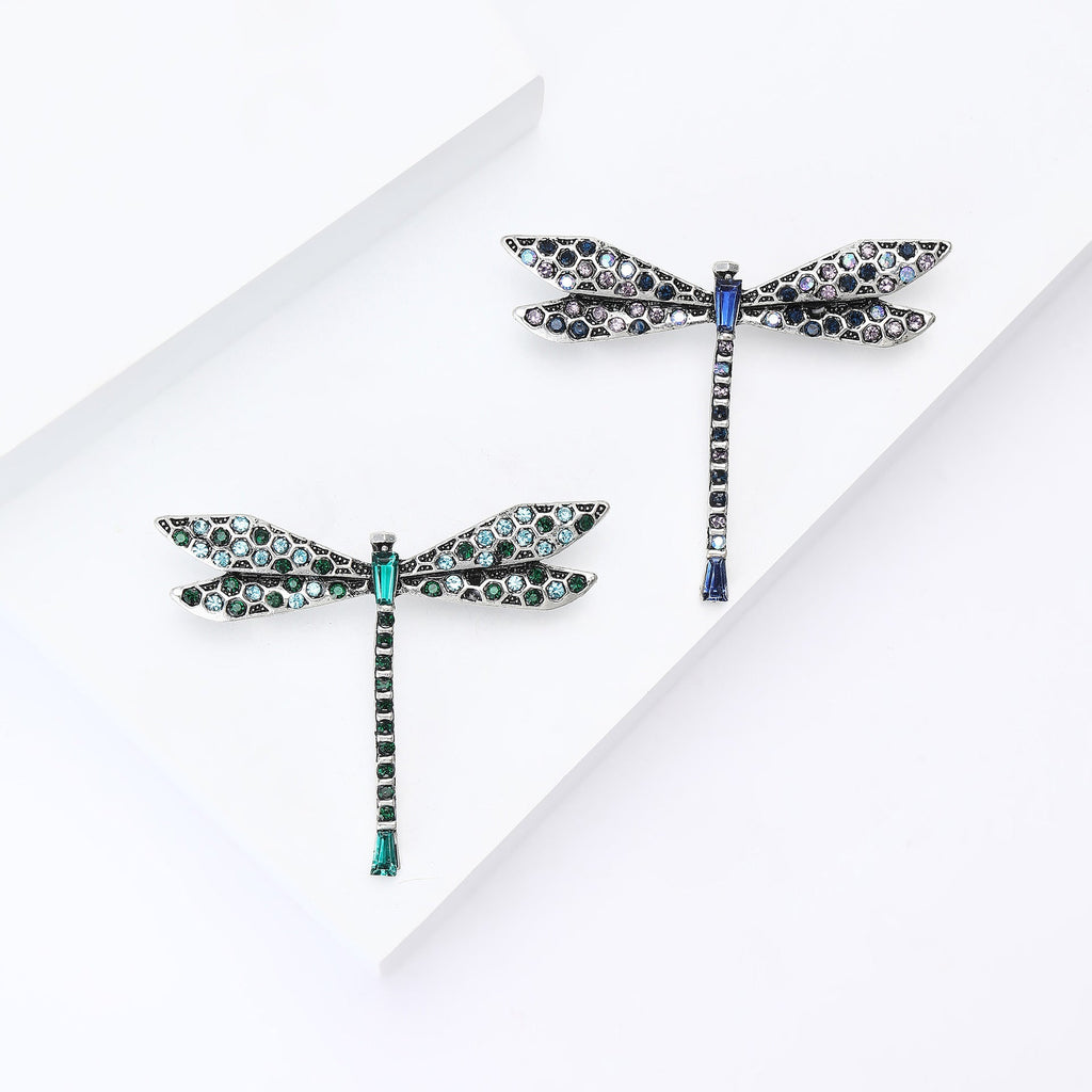 Crystal Dragonfly Brooch PA5466 - view 6