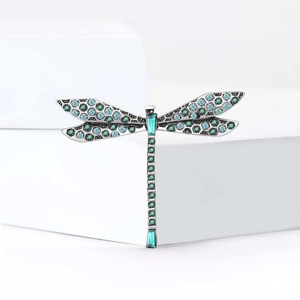 Crystal Dragonfly Brooch PA5466 - view 4