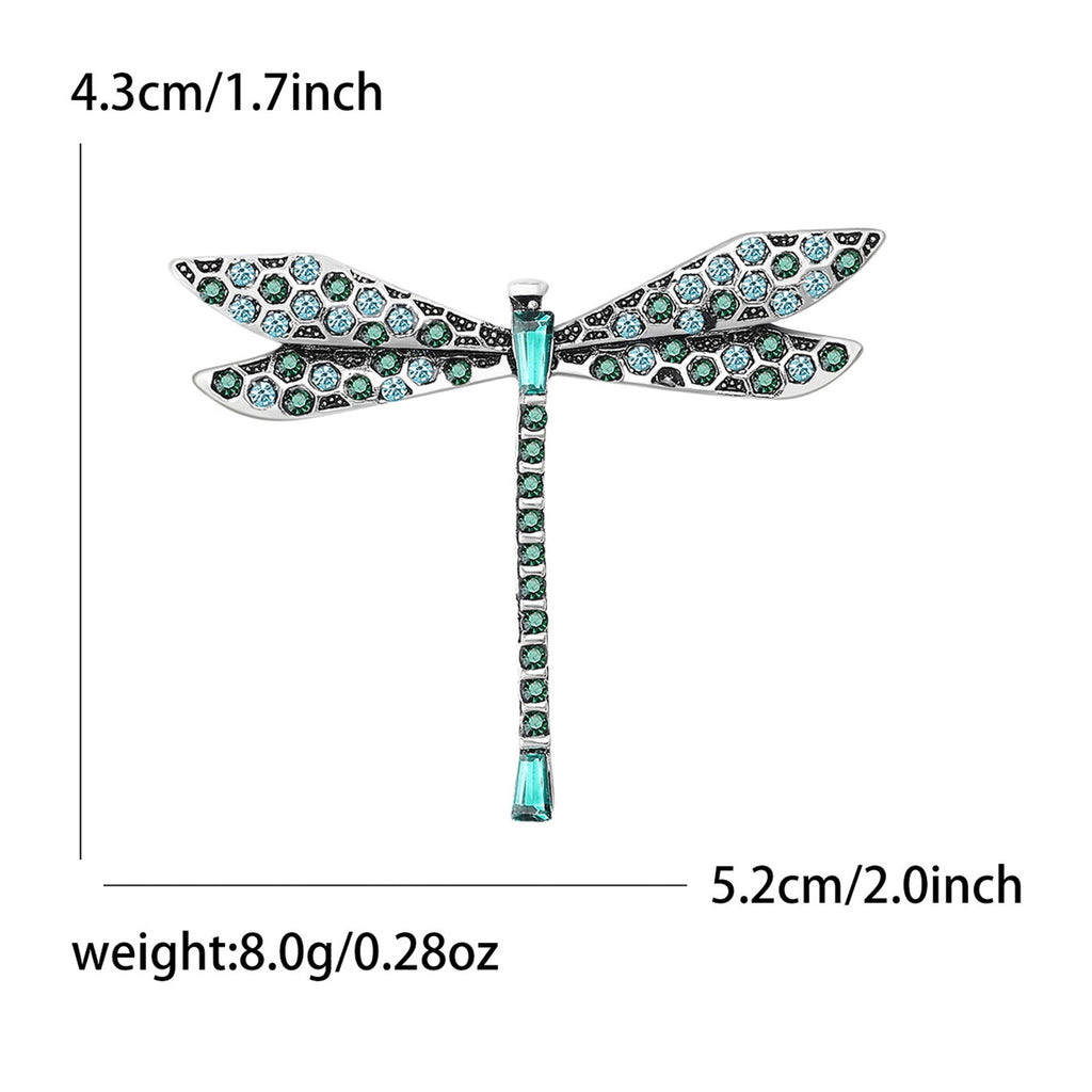 Crystal Dragonfly Brooch PA5466 - view 5
