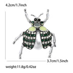 Rhinestone Ladybug Brooch PA5469