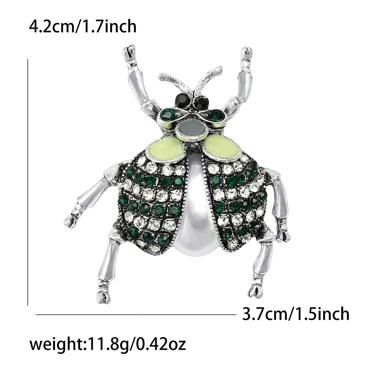 Rhinestone Ladybug Brooch PA5469