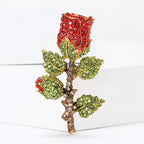Rose Rhinestone Brooch PA5473 - view 3