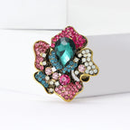 Rhinestone Flower Brooch PA5476