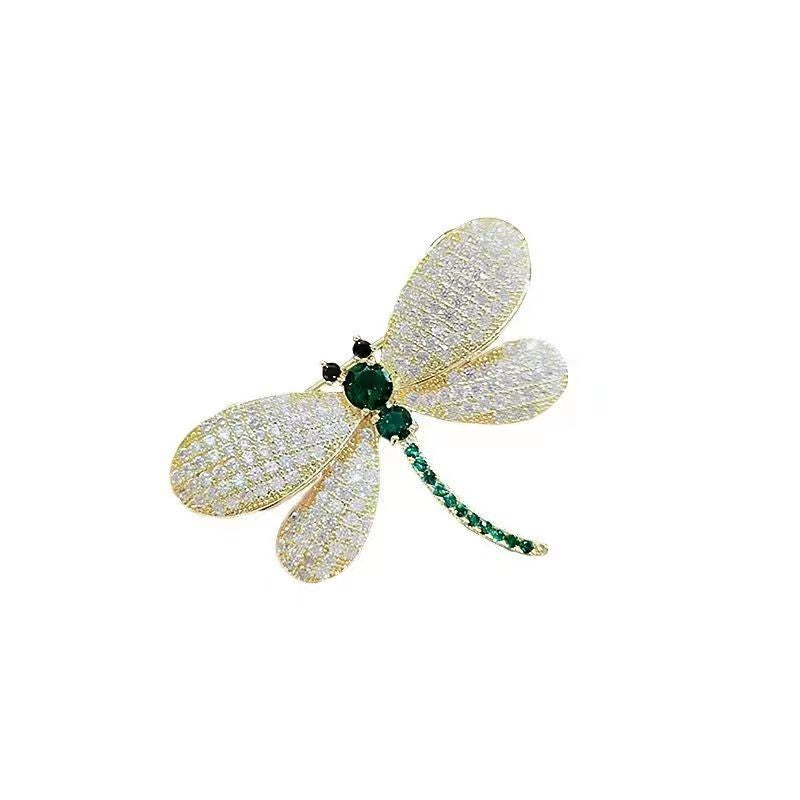 Dragonfly Rhinestone Brooch PA5482 - view 3