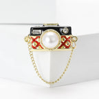 Camera Alloy Rhinestone Brooch PA5519 - view 2