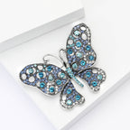 Butterfly Rhinestone Alloy Brooch PA5627