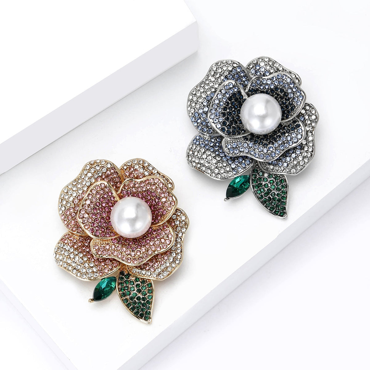Camellia Rose Brooch PA5533 - view 3