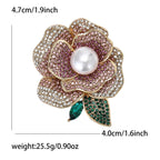 Camellia Rose Brooch PA5533 - view 2