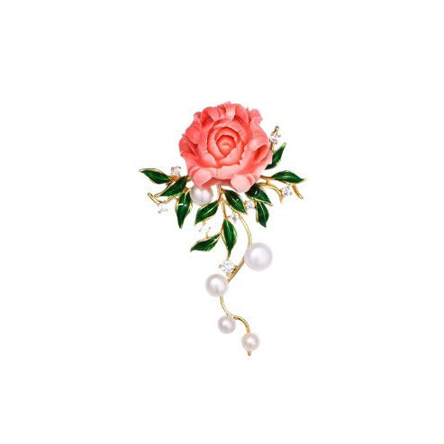 Rose Peony Brooch PA5536