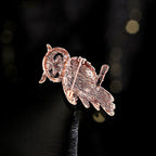 Owl Rhinestone Brooch PA5539 - view 6
