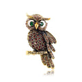 Owl Rhinestone Brooch PA5539 - view 4