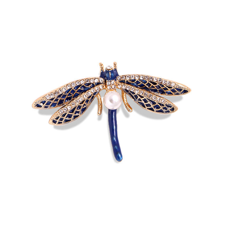Dragonfly Rhinestone Brooch PA5542 - view 2