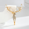 Reindeer Antler Rhinestone Brooch PA5552