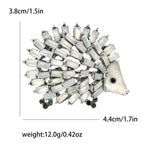 Hedgehog Alloy Rhinestone Brooch PA5555