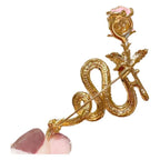 Rose Snake Brooch PA5556 - view 8