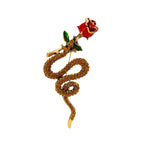 Rose Snake Brooch PA5556