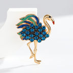 Flamingo Rhinestone Brooch PA5560 - view 3
