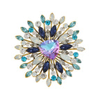 Vintage Style Large Crystal Brooch PA5571 - view 2