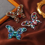 Alloy Crystal Butterfly Brooch PA5578