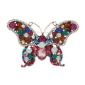 Alloy Crystal Butterfly Brooch PA5578