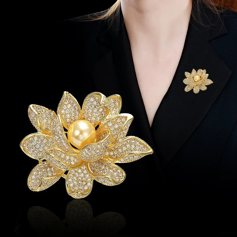 Lotus Pearl Brooch PA5620 - view 3