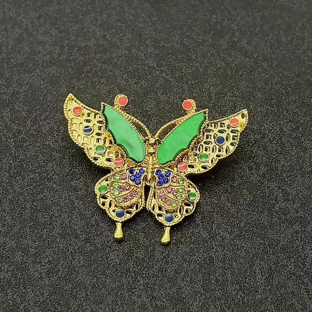 Multicolor Butterfly Brooch PA5623