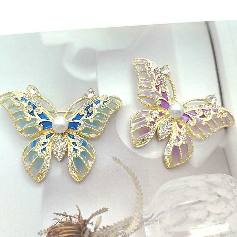 Butterfly Pearl Brooch PA5625