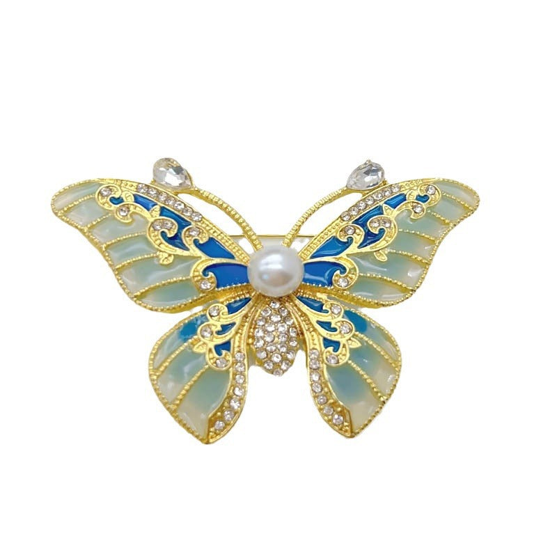Butterfly Pearl Brooch PA5625