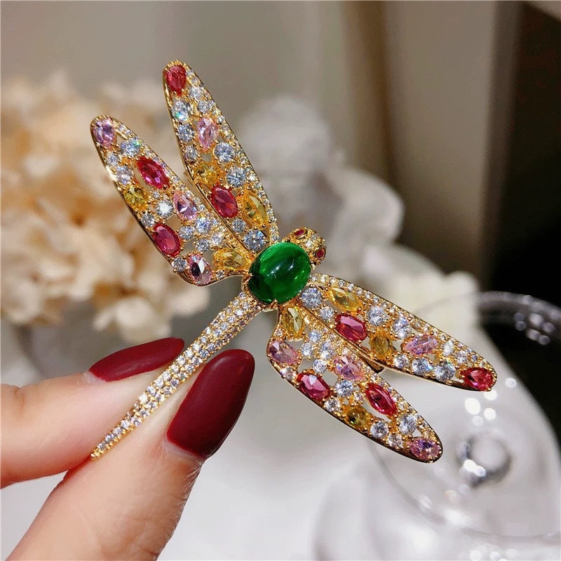 Dragonfly Rhinestone Brooch PA5637