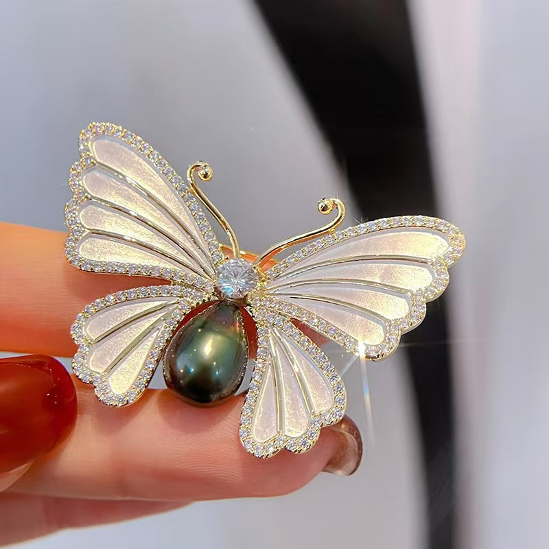 Butterfly Rhinestone  Crystal Alloy Brooch PA5687