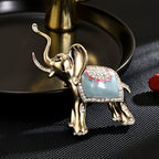 Elephant Rhinestone Alloy Brooch PA5690