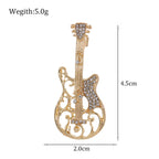 Violin  Rhinestone  Alloy Brooch PA5712