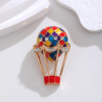 Hot Air Balloon Rhinestone  Alloy Brooch PA5722
