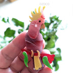 Parrot  Acrylic Brooch PA5732