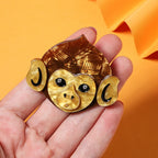 Monkey Head Alloy Acrylic Brooch PA5737 - view 4