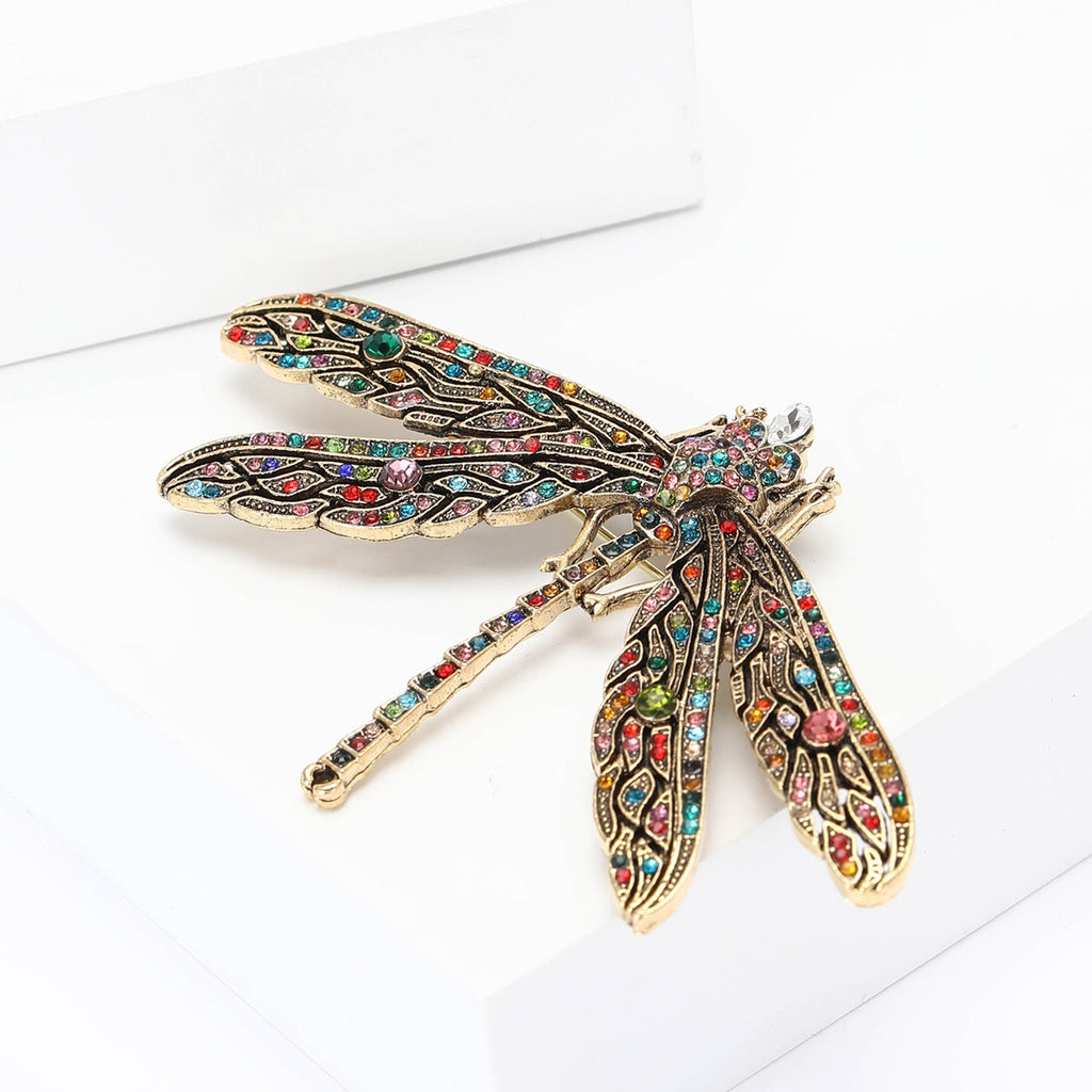 Dragonfly Alloy Rhinestone Brooch PA5749 - view 8