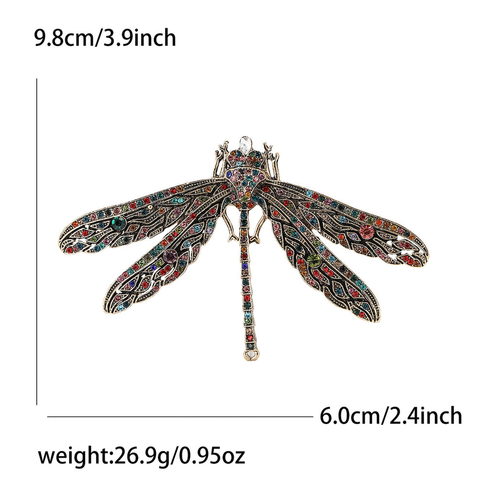 Dragonfly Alloy Rhinestone Brooch PA5749 - view 5